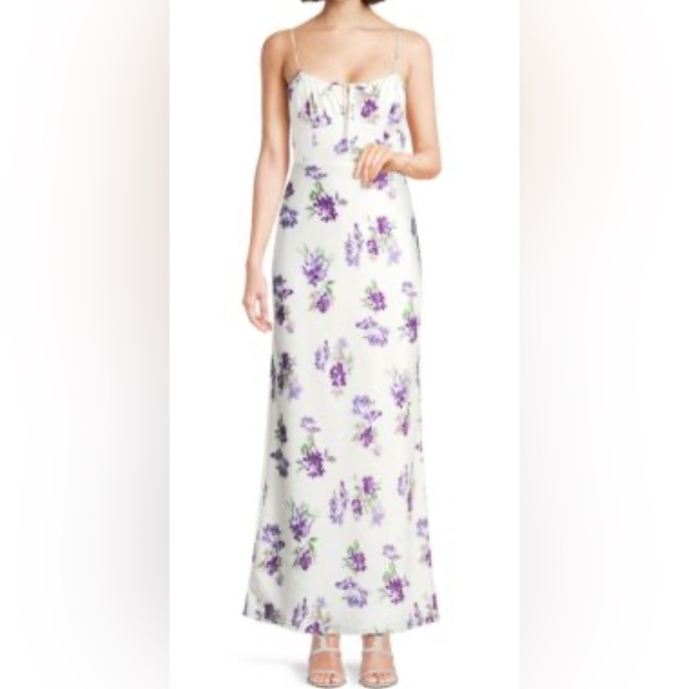 Favorite Daughter Floral Maxi Dress - Purple and Cream